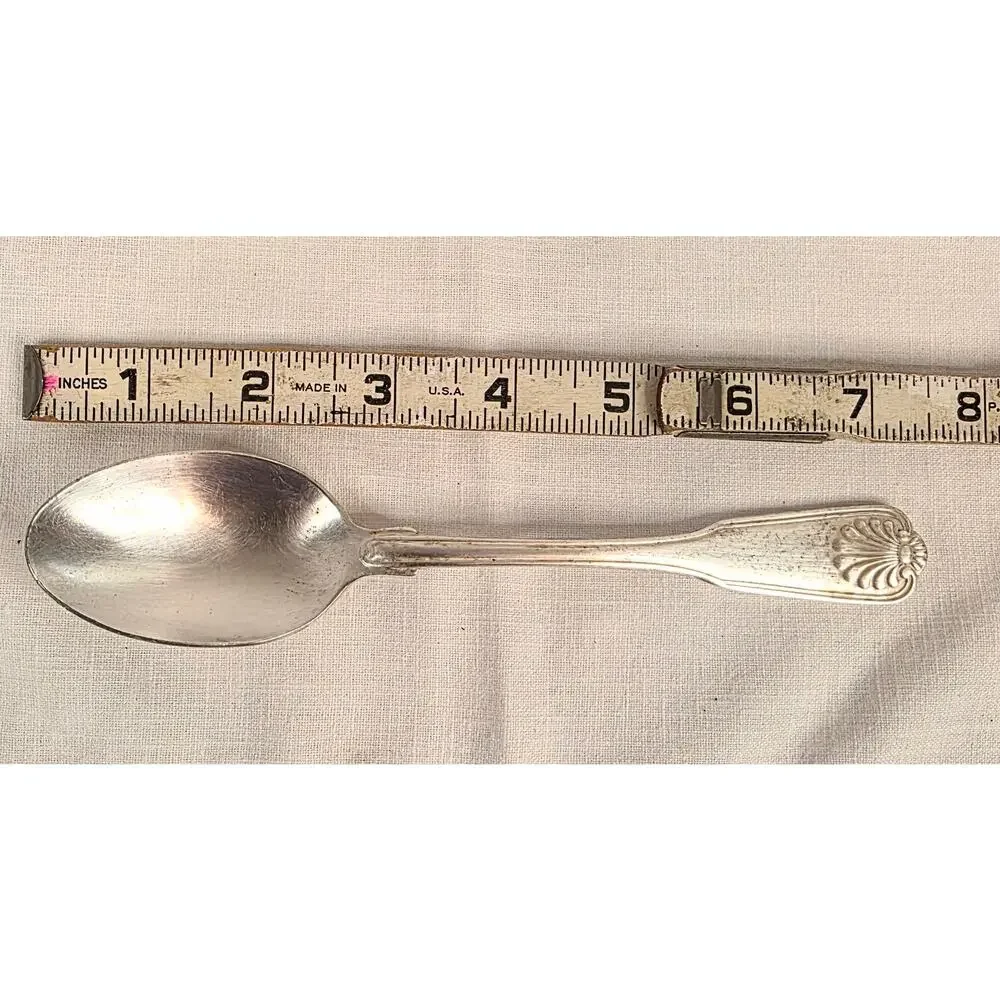 Lot of 8 International Silverplate Spoons 2 Tablespoons 2 Teaspoons Korea